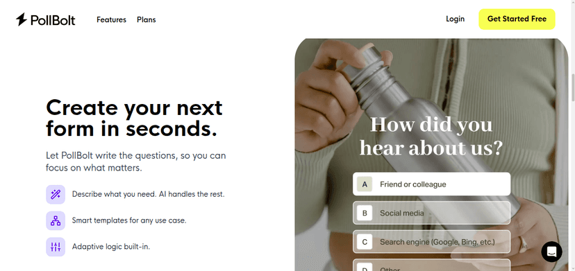 Pollbolt – AI-Driven Survey & Insights Platform